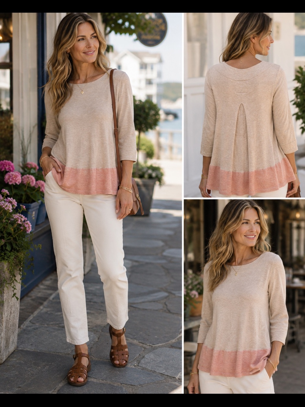 Anthropologie Angel of the North Lightweight Knit Blush Pink Sweater Top
